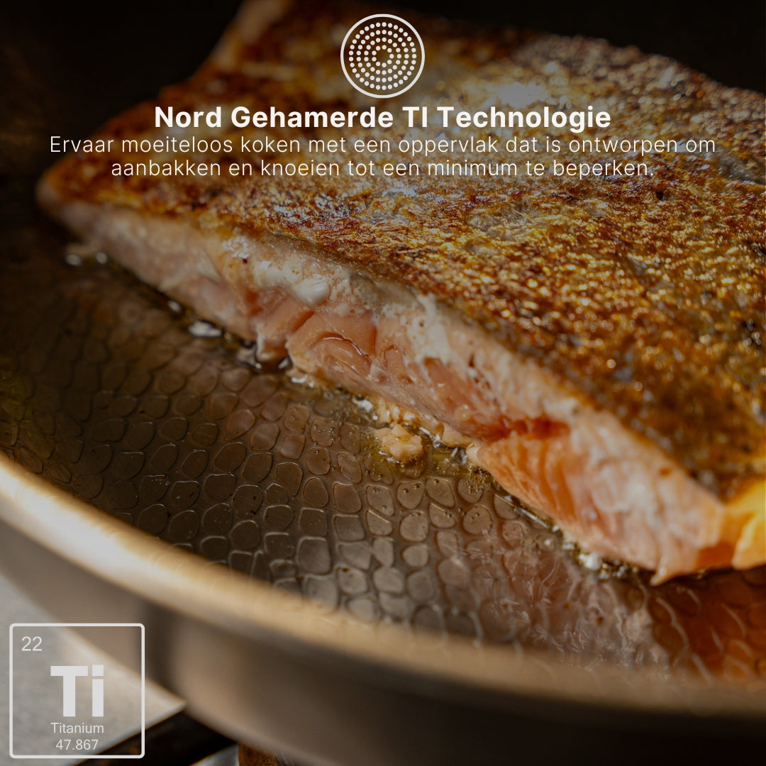 Titanium Gehamerde Pan Pro