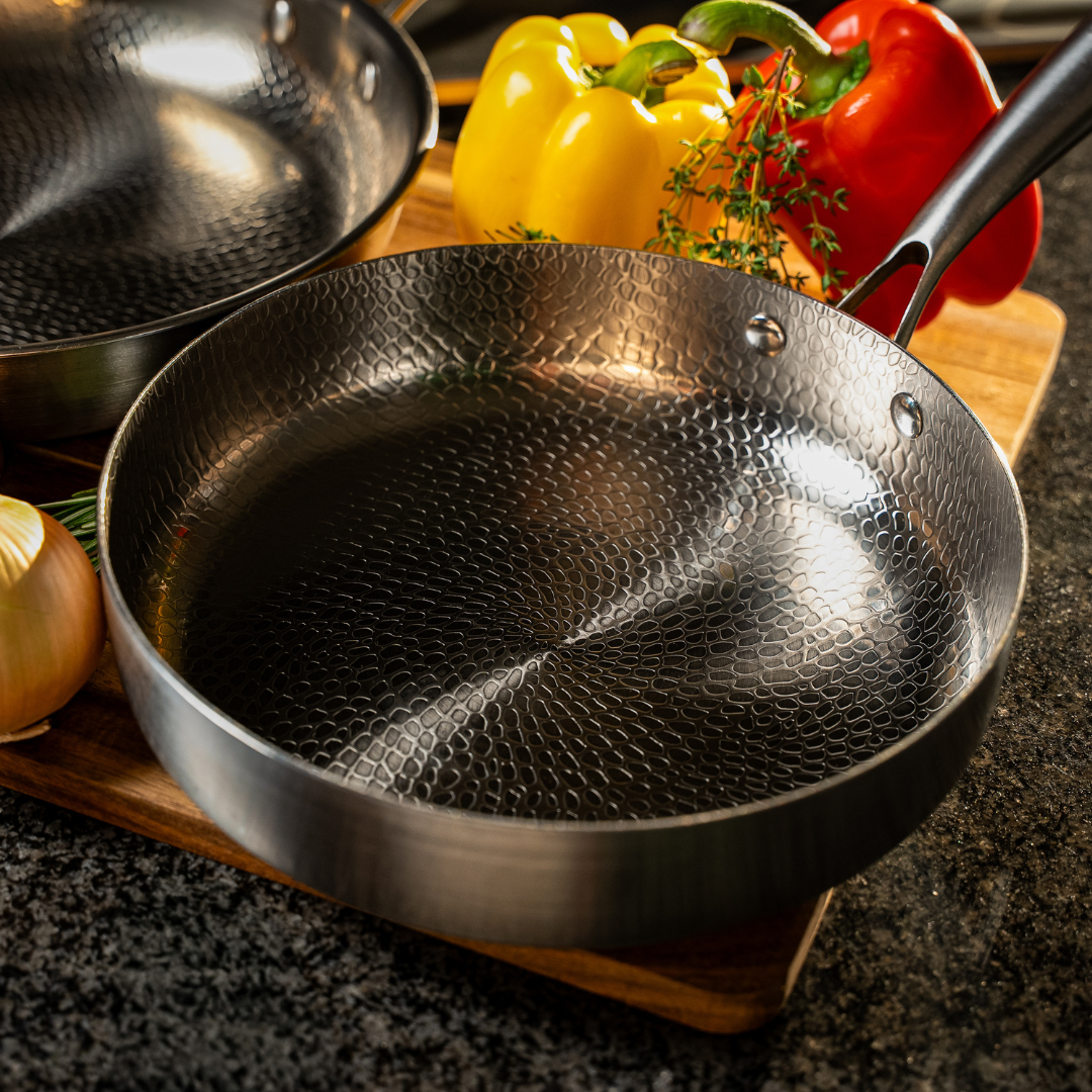 Titanium Gehamerde Diepe Pan Pro