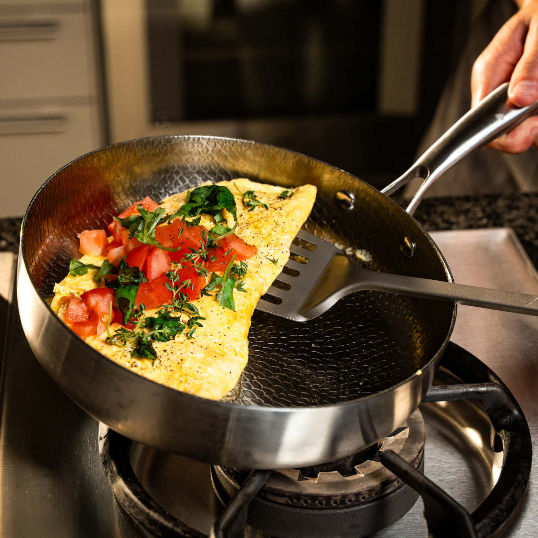 Titanium Gehamerde Pan Pro + GRATIS Gehamerde Diepe Pan Pro