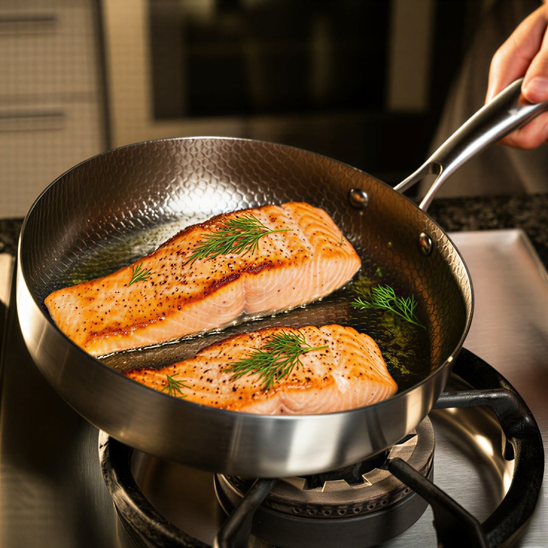 Titanium Gehamerde Diepe Pan Pro