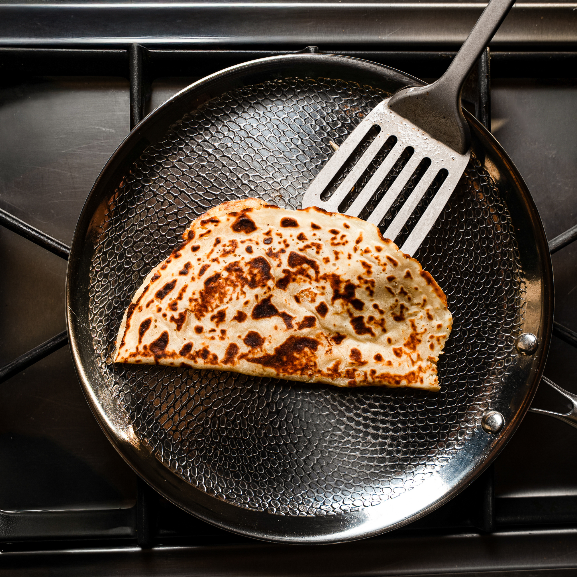 Titanium Gehamerde Crêpepan Pro