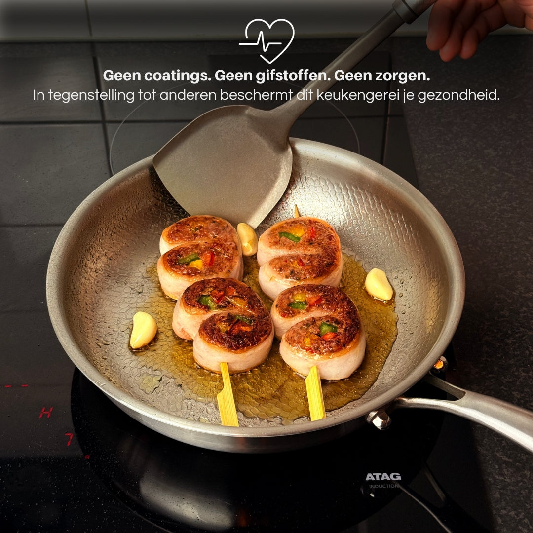 Titanium Gehamerde Pan Pro Duo Set