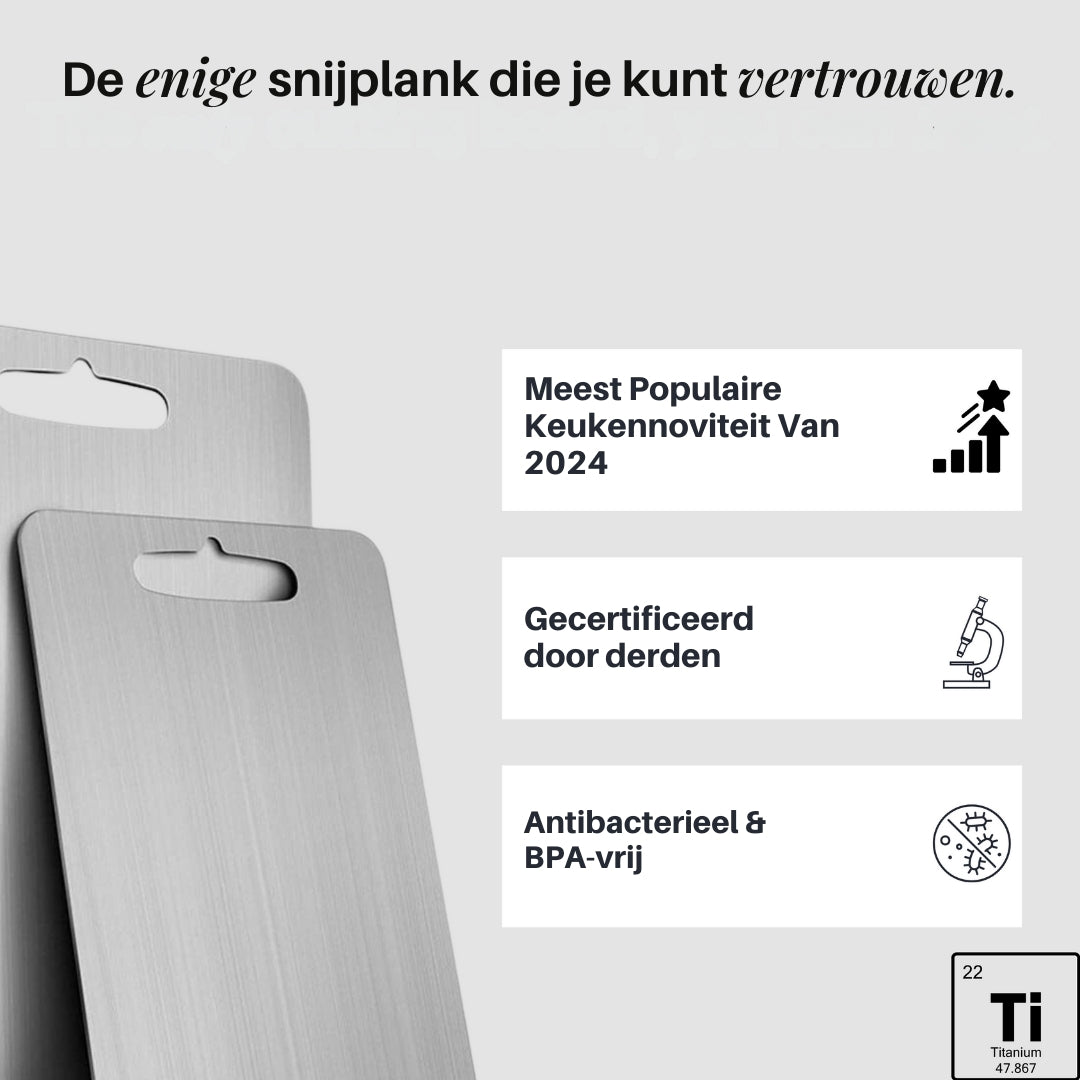 De Pure Titanium Snijplankenset