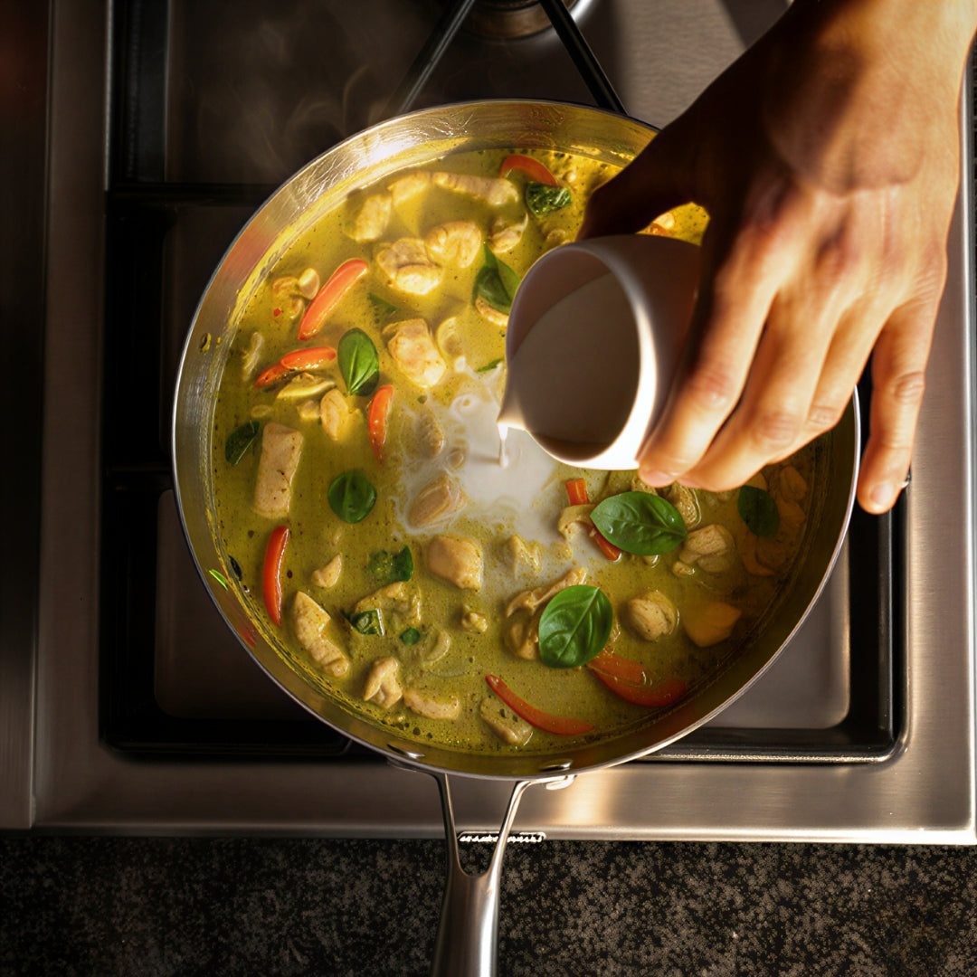 Titanium Gehamerde Diepe Pan Pro