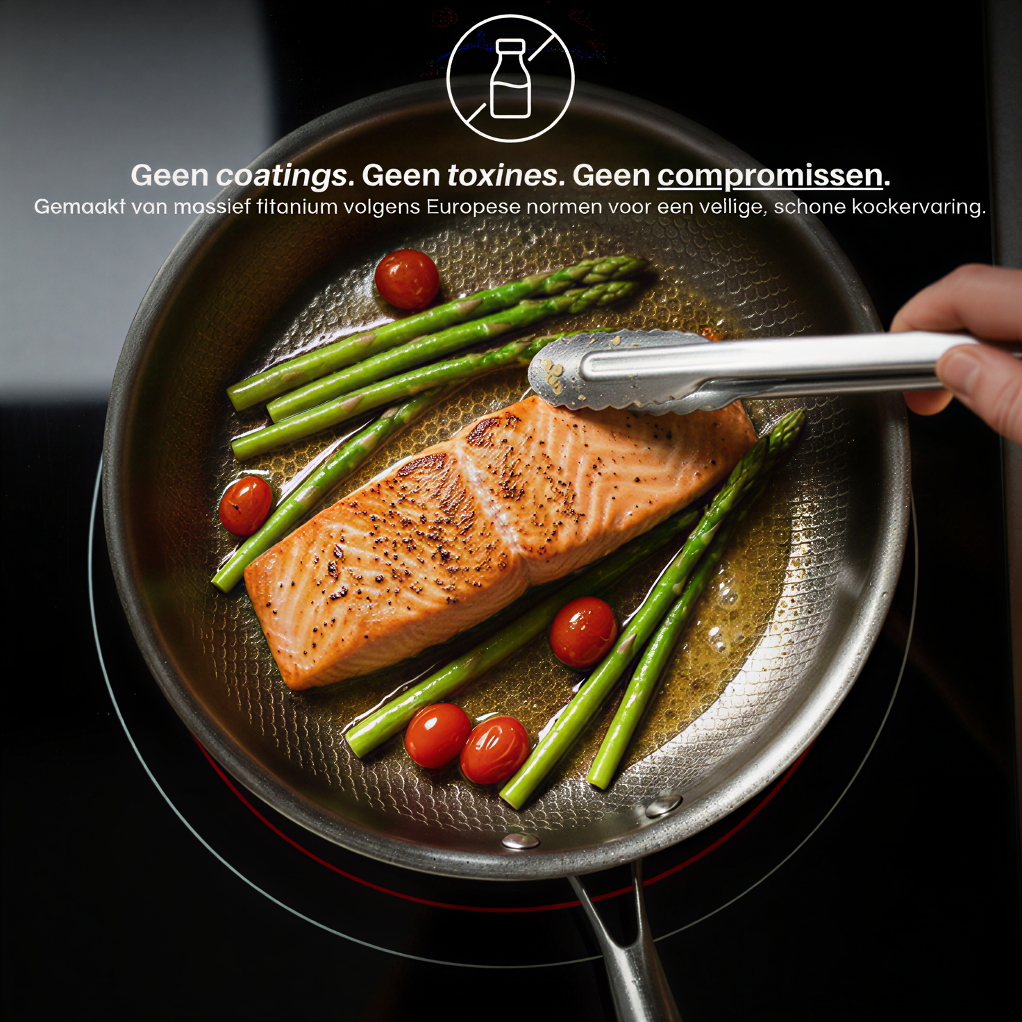 Titanium Gehamerde Pan Pro