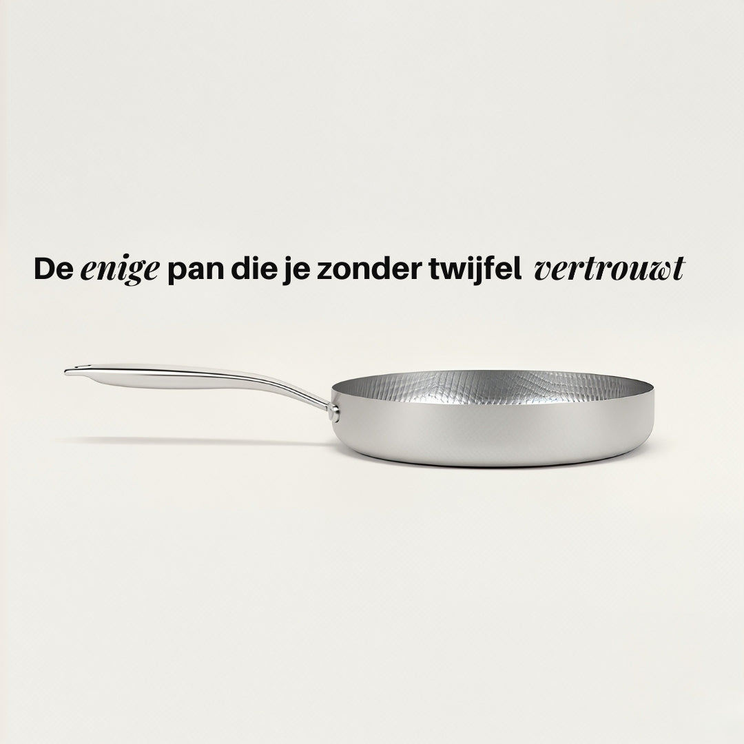 Titanium Gehamerde Diepe Pan Pro