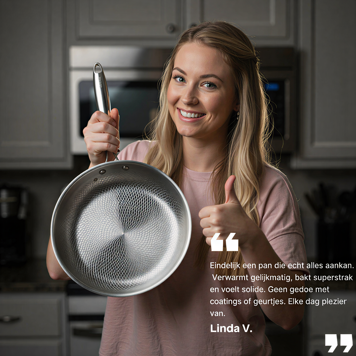 Titanium Gehamerde Pan Pro